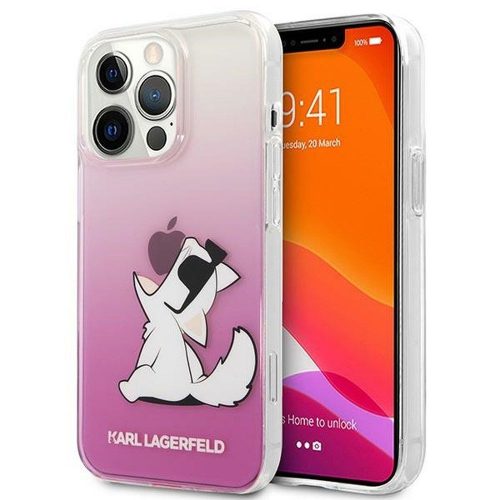 iPhone 14 Pro Max 6,7" Karl Lagerfeld Choupette eredeti pink telefontok