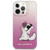 iPhone 14 Pro Max 6,7" Karl Lagerfeld Choupette eredeti pink telefontok