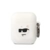 Airpods 1/2 Karl Lagerfeld 3D Logo NFT Choupette Head szilikon tok fehér (KLA2RUNCHH)