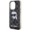 iPhone 15 PRO Eredeti előlap tok KARL LAGERFELD  Ikonik Monogram  fekete