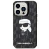 iPhone 15 PRO MAX Eredeti előlapi tok KARL LAGERFELD Ikonik Monogram fekete