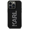 iPhone 15 PRO KARL LAGERFELD 3D Logo Glitter  fekete TOK