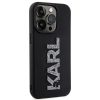 iPhone 15 PRO KARL LAGERFELD 3D Logo Glitter  fekete TOK