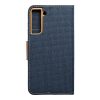 CANVAS Book case for SAMSUNG S21 FE navy blue