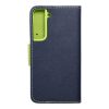 FANCY Book for SAMSUNG S22 navy / lime