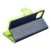 FANCY Book for SAMSUNG S22 ULTRA navy / lime