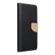 FANCY Book case for SAMSUNG S23 ULTRA black / gold