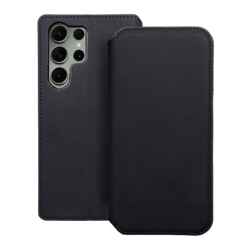 DUAL POCKET Book case for SAMSUNG S23 Ultra black