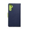 FANCY Book case for SAMSUNG A34 5G navy / lime