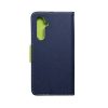 FANCY Book case for SAMSUNG A54 5G navy / lime