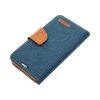 CANVAS Book case for SAMSUNG A14 4G / A14 5G navy blue