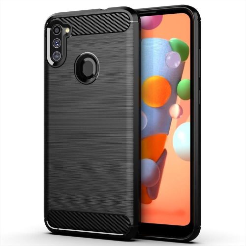 Samsung Galaxy A11 Forcell  Carbon Case Fekete telefontok