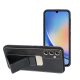 Samsung Galaxy A34 5G Leather Kickstand fekete telefontok