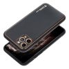 IPHONE 15 fekete LEATHER Case bőr tok