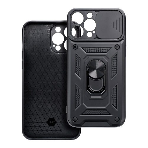 IPHONE 15 fekete SLIDE ARMOR tok