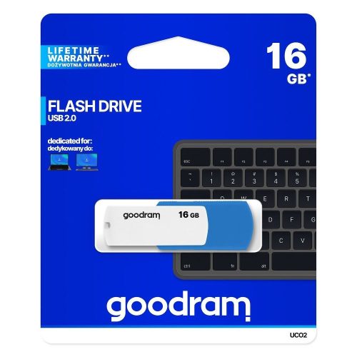 GoodRam pendrive 16 GB USB 2.0 UCO2 kék fehér