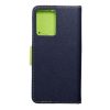 FANCY Book case for XIAOMI Redmi Note 12 4G navy / lime