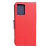 FANCY Book case for XIAOMI Redmi Note 12 5G red / navy