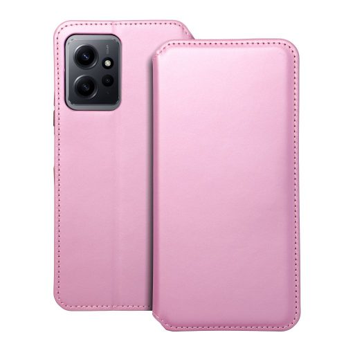 DUAL POCKET Book case for XIAOMI Redmi Note 12 5G light pink