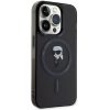 KARL LAGERFELD case for IPHONE 15 Pro KLHMP15LHFCKNOK (Ikonik + MAG) black