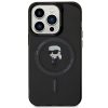 KARL LAGERFELD case for IPHONE 15 Pro KLHMP15LHFCKNOK (Ikonik + MAG) black