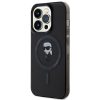 KARL LAGERFELD case for IPHONE 15 Pro KLHMP15LHFCKNOK (Ikonik + MAG) black