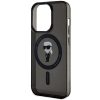 KARL LAGERFELD case for IPHONE 15 Pro KLHMP15LHFCKNOK (Ikonik + MAG) black