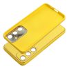 LEATHER case for SAMSUNG S24 Plus yellow