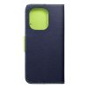 FANCY Book case for XIAOMI Redmi Note 13 4G navy / lime