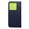 FANCY Book case for XIAOMI Redmi Note 13 Pro 5G navy / lime