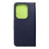 FANCY Book case for XIAOMI Redmi Note 13 Pro 4G navy / lime