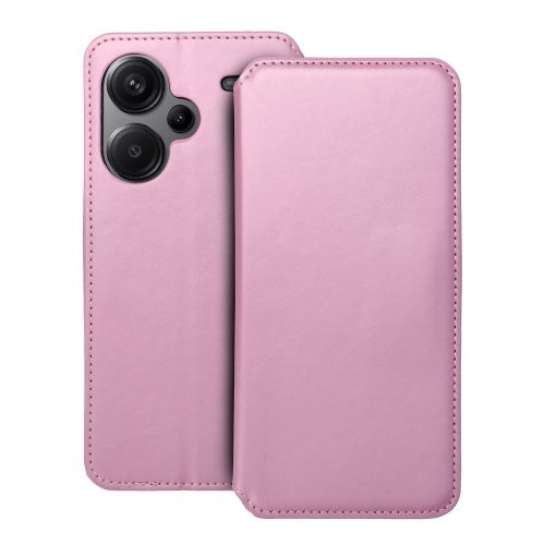 DUAL POCKET Book case for XIAOMI Redmi Note 13 Pro Plus 5G light pink