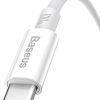 BASEUS kábel USB A-C típusú PD 100W 1m fehér