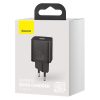 Baseus Super Si 1C fali töltő adapter Type C QC PD 30W 3A fekete