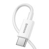 Baseus Superior USB Type-C - Lightning kábel PD 20W 1m fehér (CATLYS-A02)