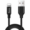 BASEUS USB kábel Apple Lightning 8 tűs 2A Yvien CALYW-A01 1,8 m fekete