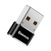 Baseus USB type-C to USB adapter fekete színben