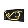 Neon LED lámpa WHALE meleg fehér Bat + USB FLNEO9 Forever Light