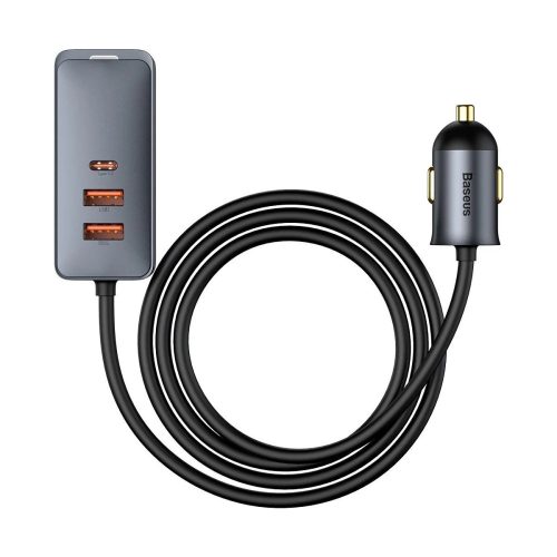 Baseus Share Univerzális szivargyújtós autós töltő 2xUSB + 2xTYPE C - QC PD 3.0 120W aljzattal