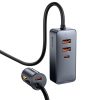 Baseus Share Univerzális szivargyújtós autós töltő 2xUSB + 2xTYPE C - QC PD 3.0 120W aljzattal