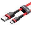 BASEUS kábel Cafule Usb/Type-c 3A CATKLF-B09 1m Piros