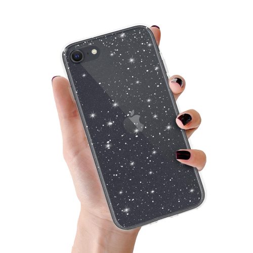 Iphone 7/8 / SE 2020/SE 2022 Crystal Glitter tok ezüst