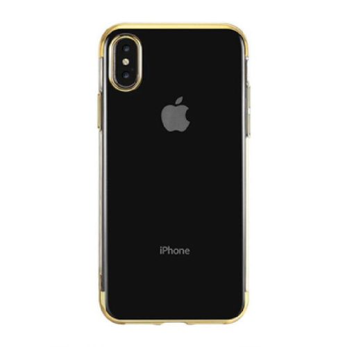 Huawei Y7 (2019) New Electro átlátszó arany keretes telefontok