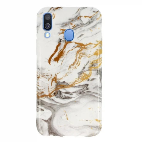 Samsung Galaxy A40 Marble Silikon márvány mintás telefontok