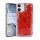 Samsung Galaxy A21S Etui Brilliant Clear piros glitteres telefontok