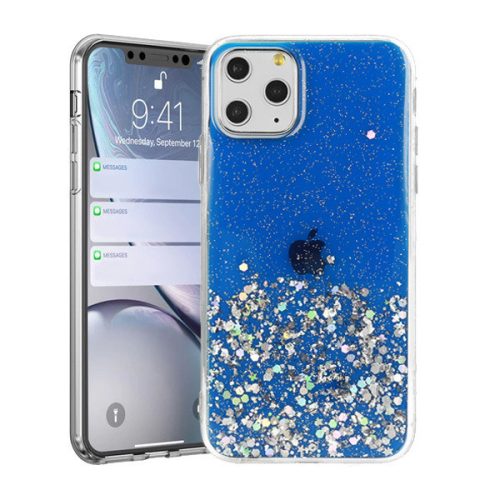 Samsung A20S Case Ragyogó kék csillámos telefontok