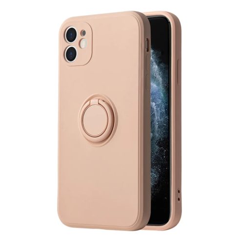 iPhone 7/8/SE 2020/SE 2022 Vennus Silicone Ring tok világos rózsaszín