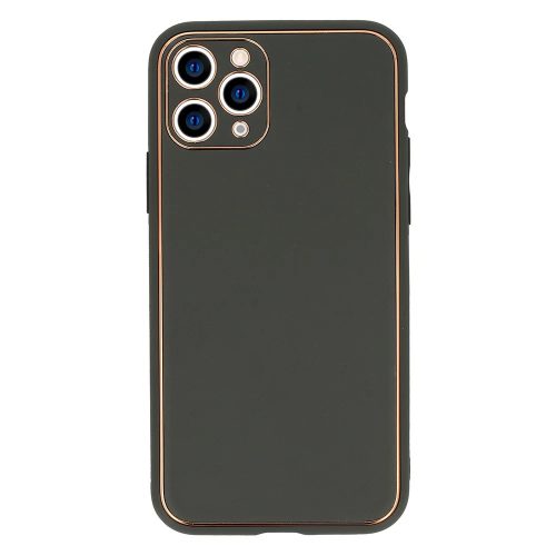 Samsung S22 Ultra Tel Protect Luxury Case fekete arany keretes telefontok