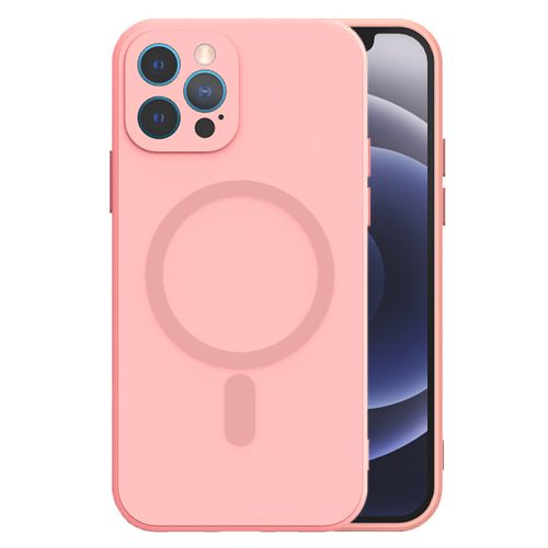 Iphone 11 TEL PROTECT MagSilicone tok Világos rózsaszín