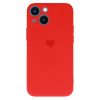 iPhone 13 mini Vennus Silicone Heart piros telefontok